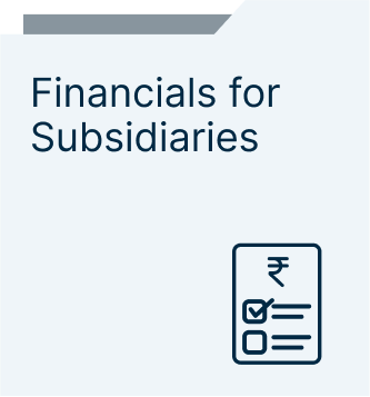 Financials for Subsidiaries