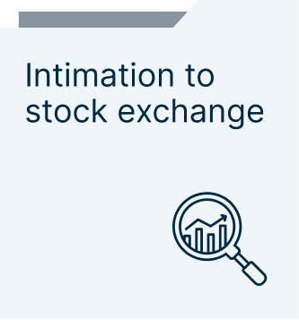 intimation to stock exchange